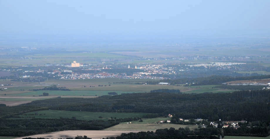 Prudnik vista dai Monti Opawskie